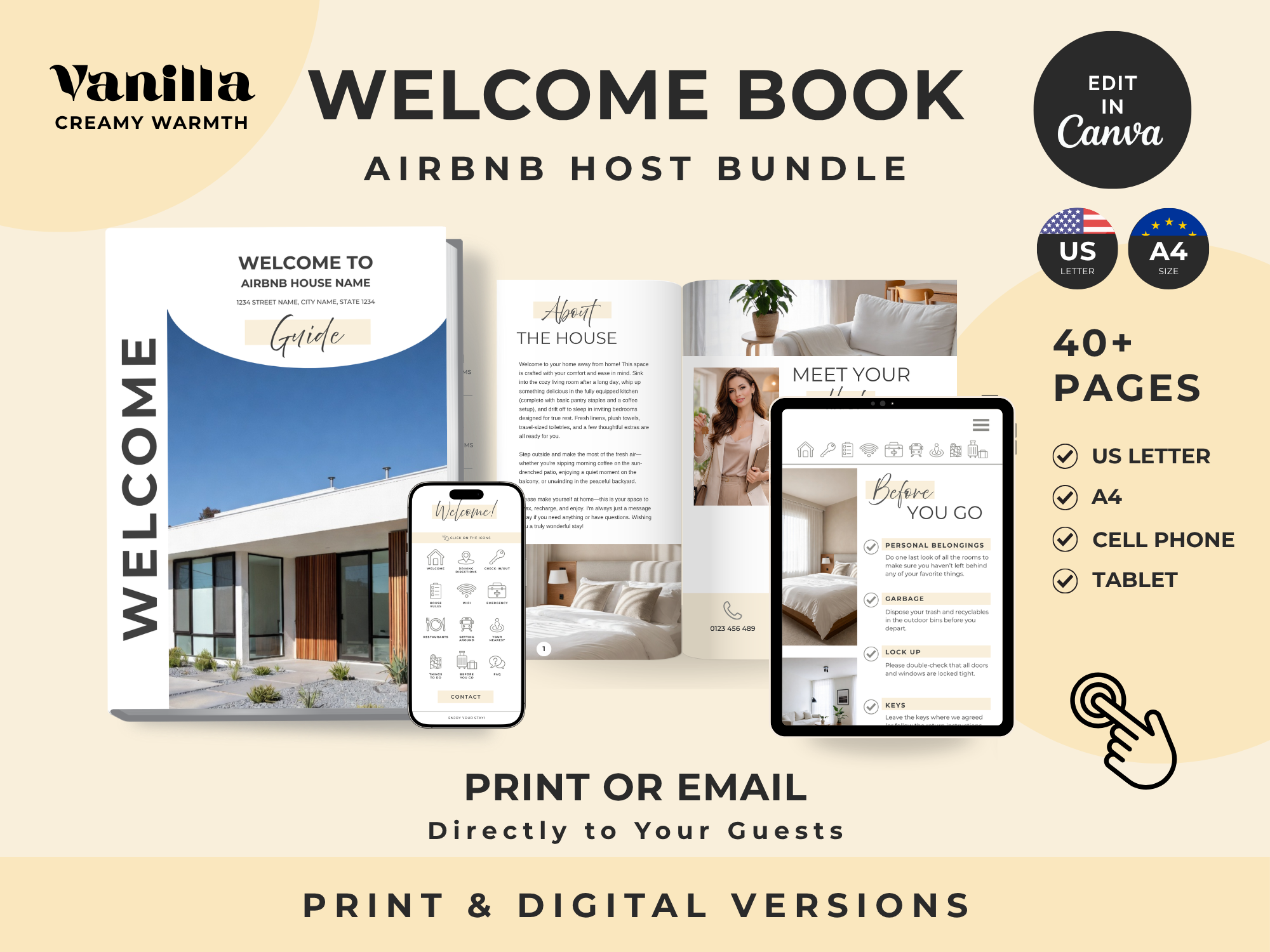 Grand Vanilla Airbnb Host Welcome Book Bundle - Image 2