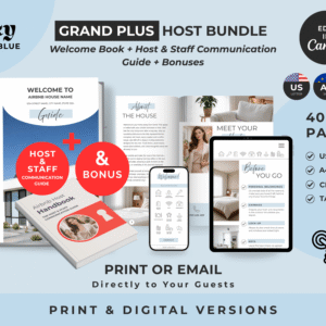 Grand Plus Sky Airbnb Welcome Book Bundle