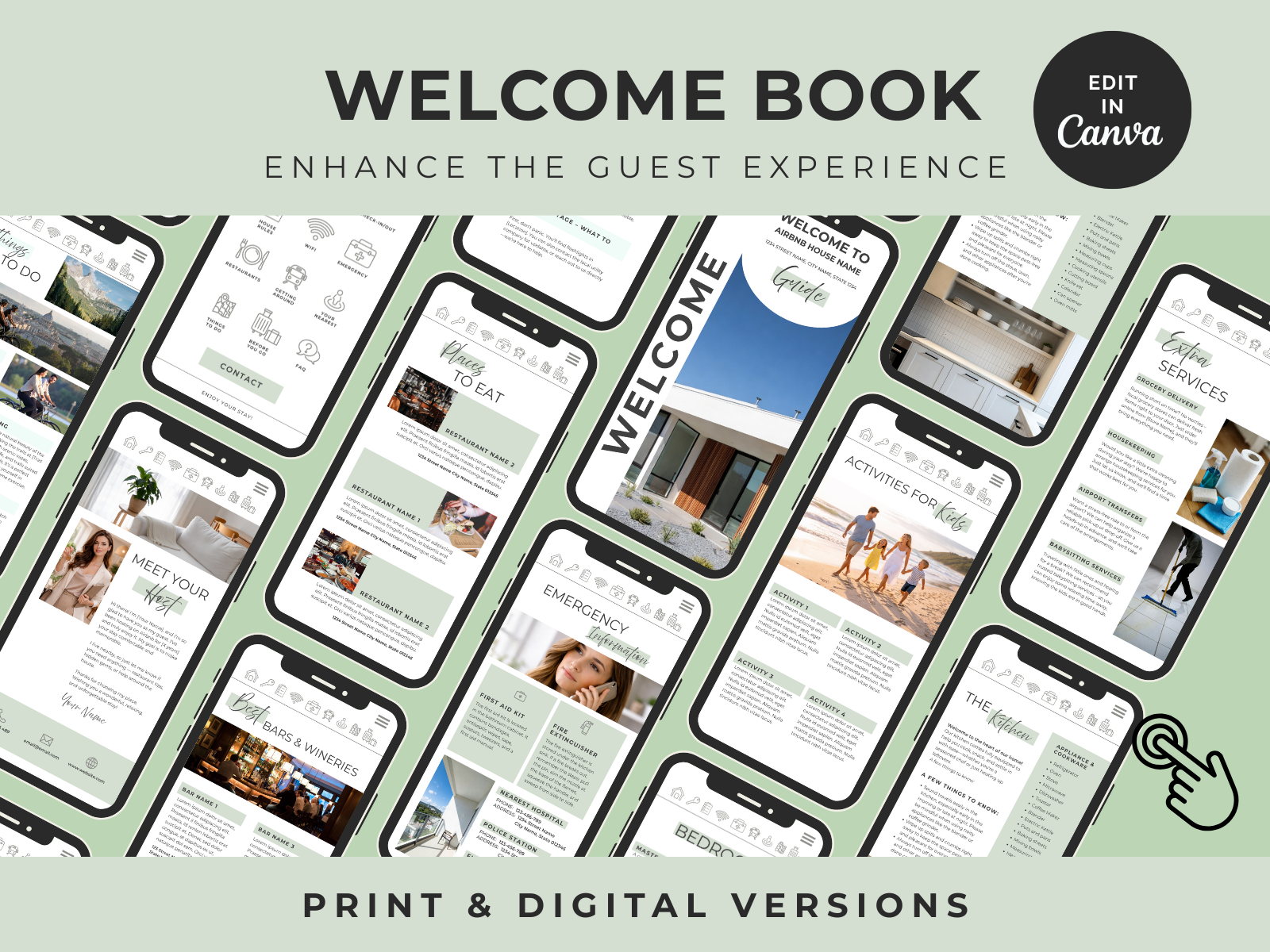 Sage Airbnb Welcome Book Bundle US Letter - Image 11