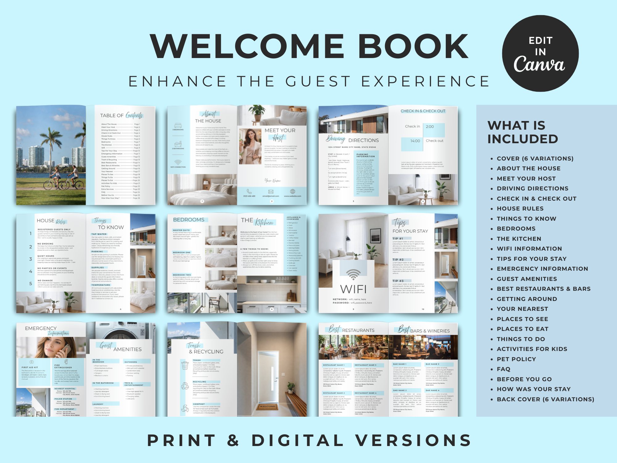 Grand Ocean - Coastal Blue Airbnb Host Welcome Book Bundle - Image 10