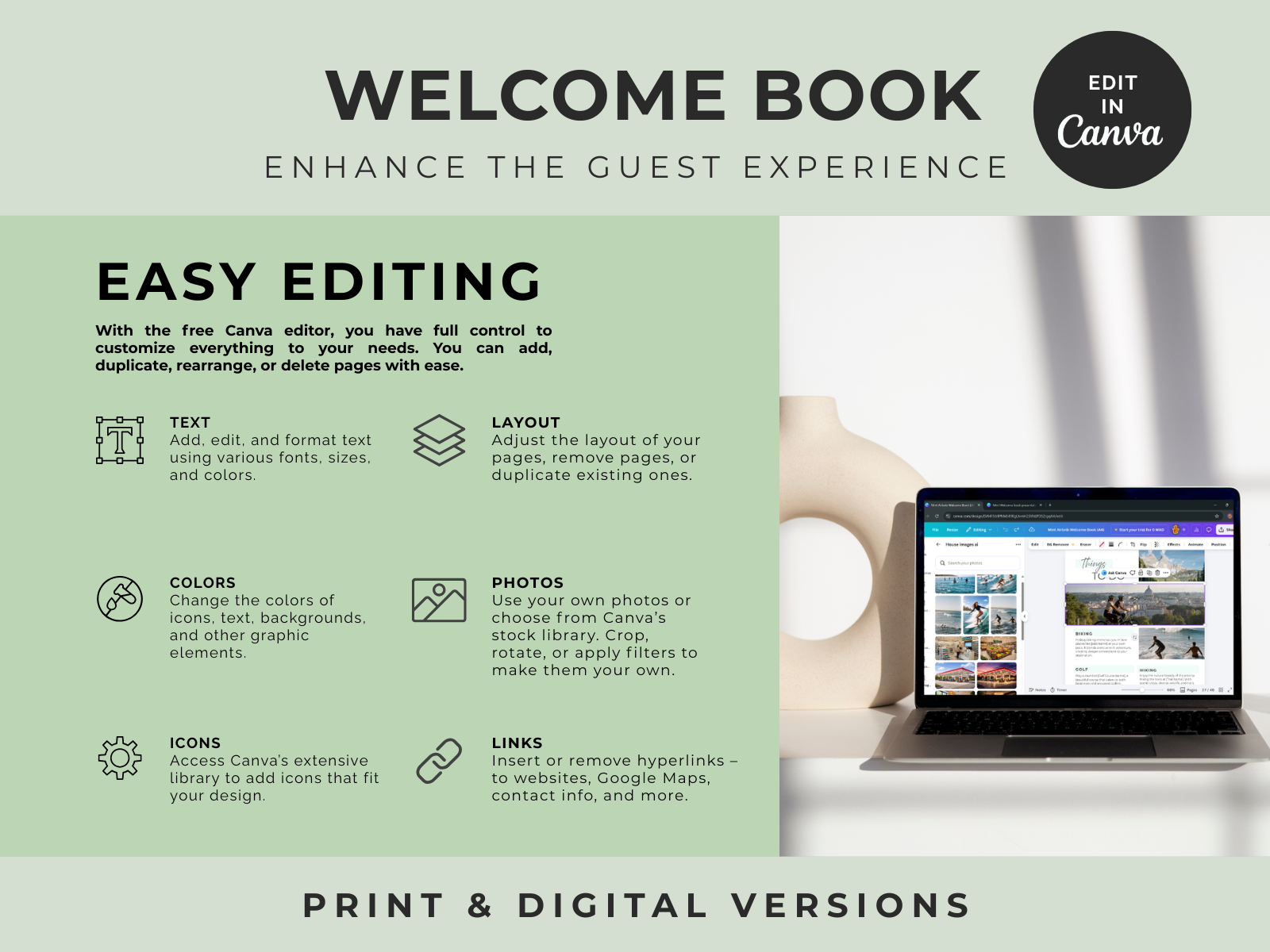 Sage Airbnb Welcome Book Bundle US Letter - Image 12