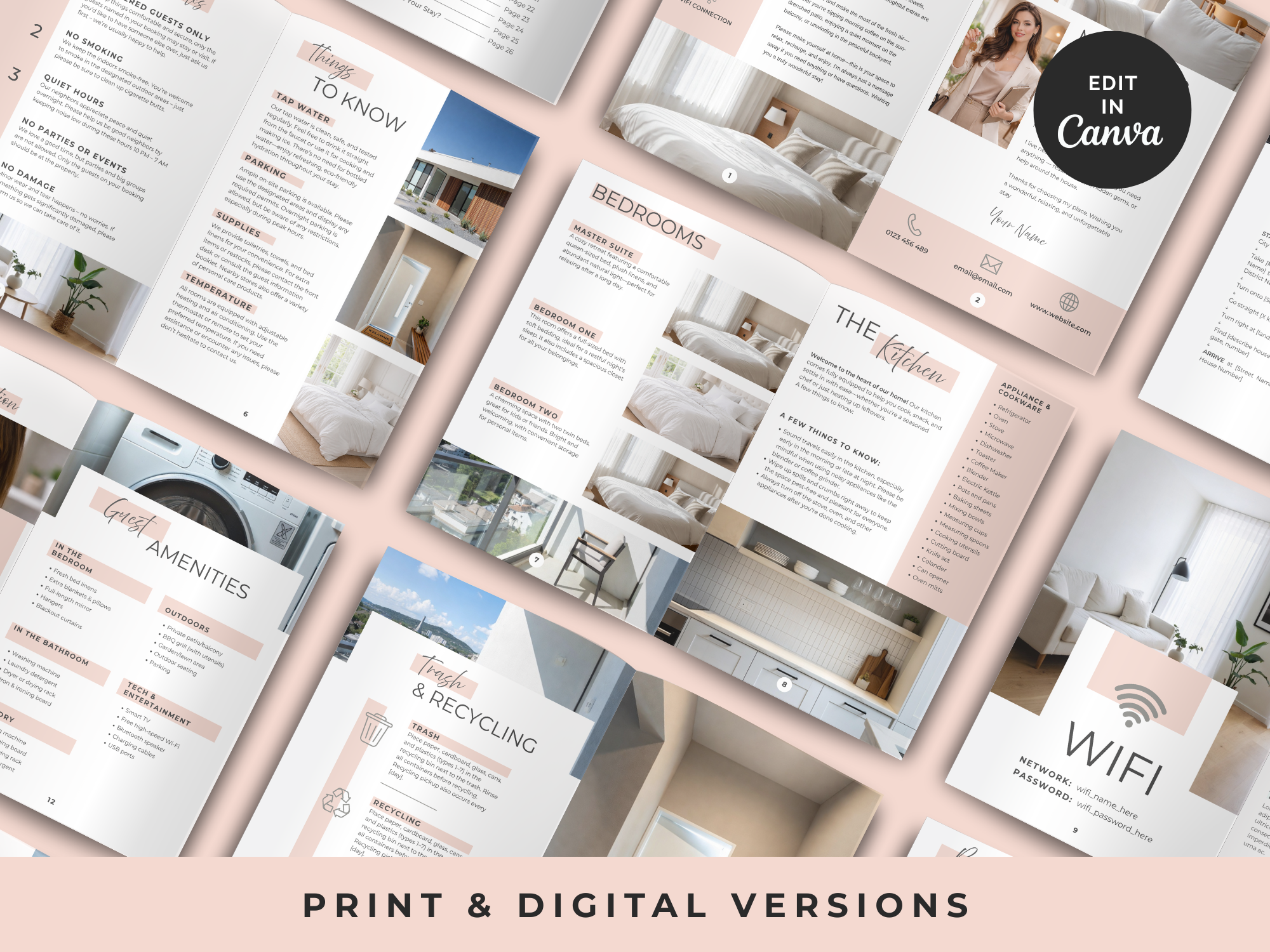 Grand Blush Airbnb Welcome Book Bundle - Image 12