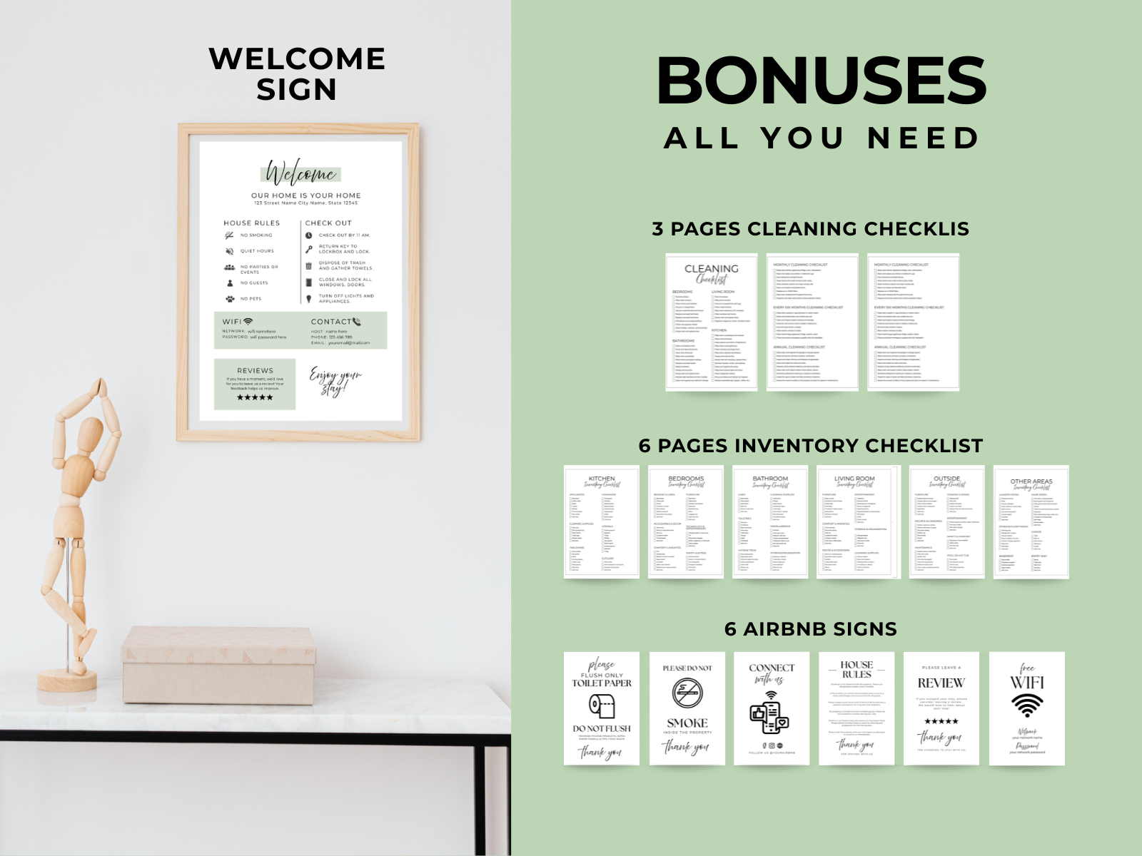 Sage Airbnb Welcome Book Bundle US Letter - Image 17