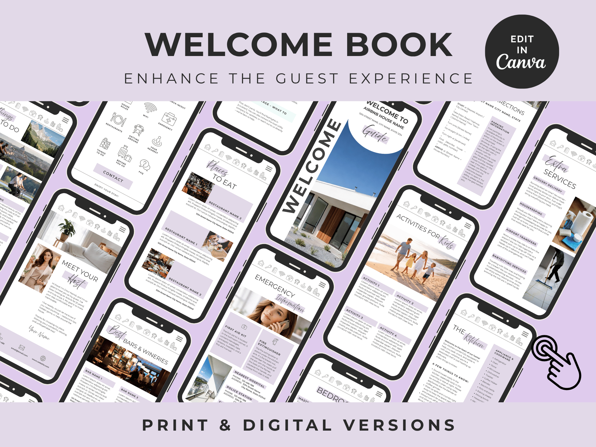 Grand Lavender Airbnb Host Welcome Book Bundle - Image 16