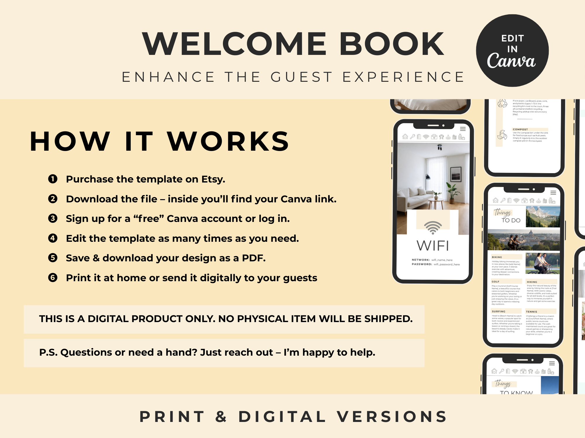 Grand Vanilla Airbnb Host Welcome Book Bundle - Image 16