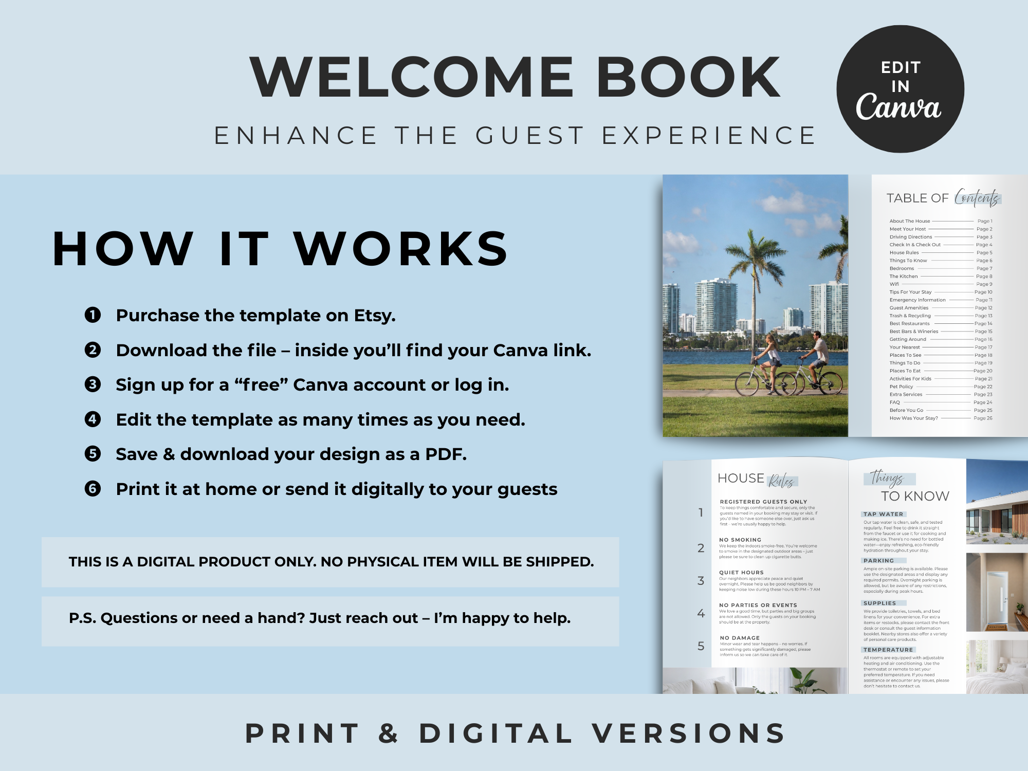 Sky Airbnb Welcome Book Bundle US Letter - Image 17