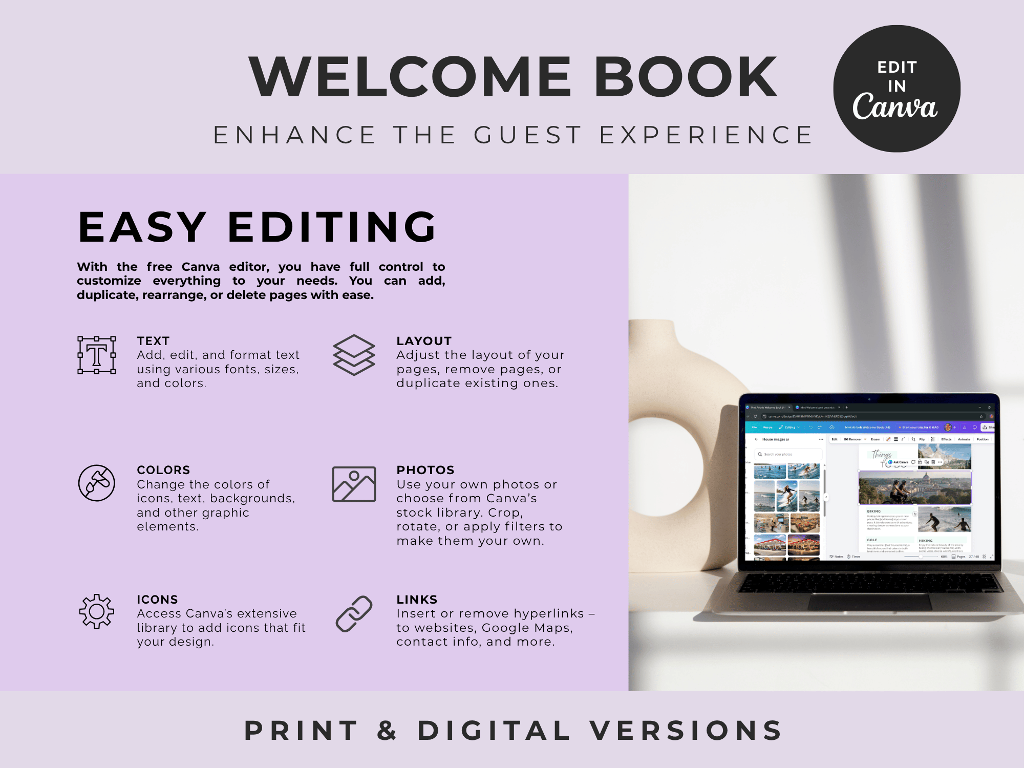 Grand Lavender Airbnb Host Welcome Book Bundle - Image 17