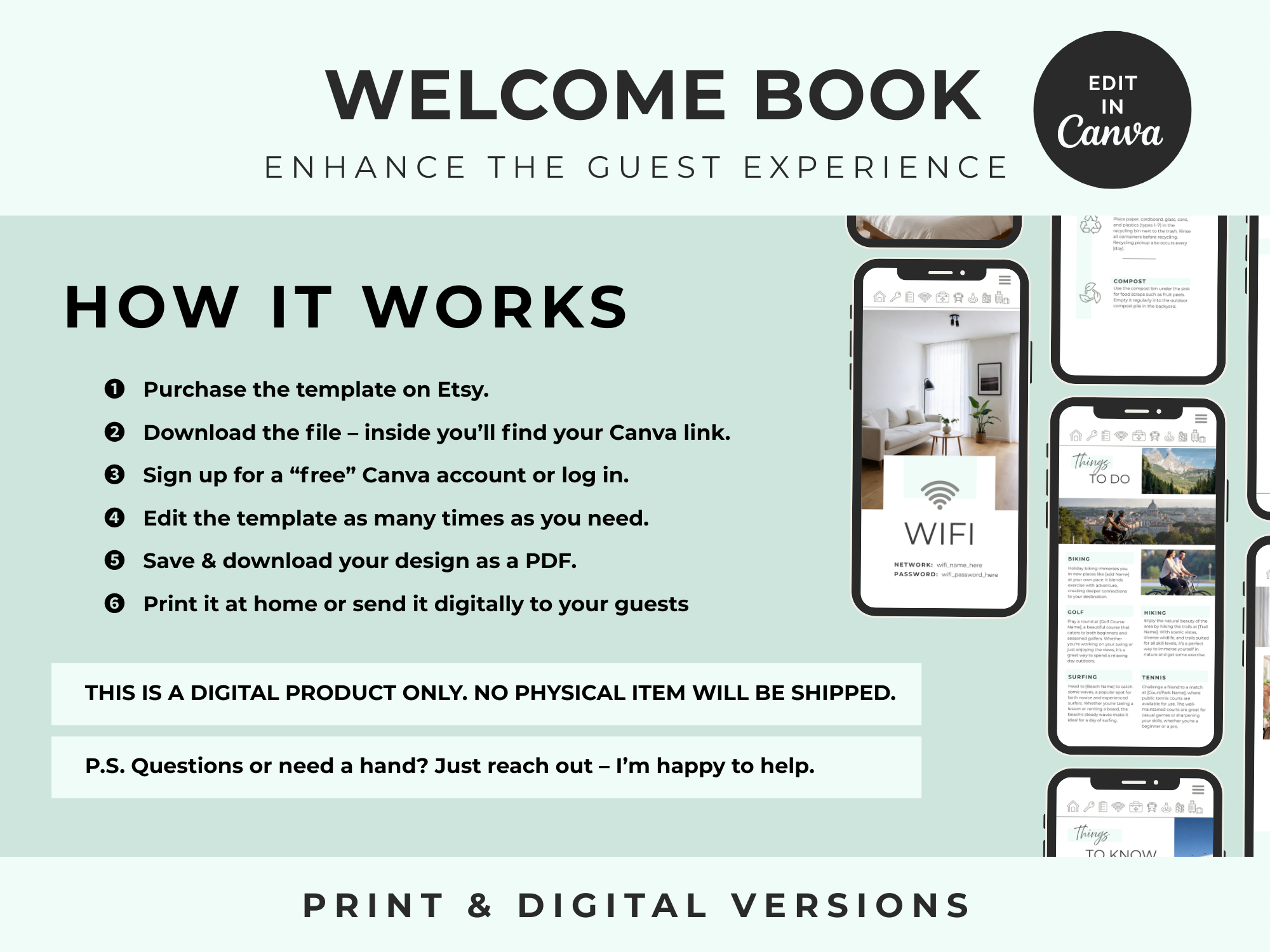 Grand Mint Airbnb Welcome Book Bundle - Image 7