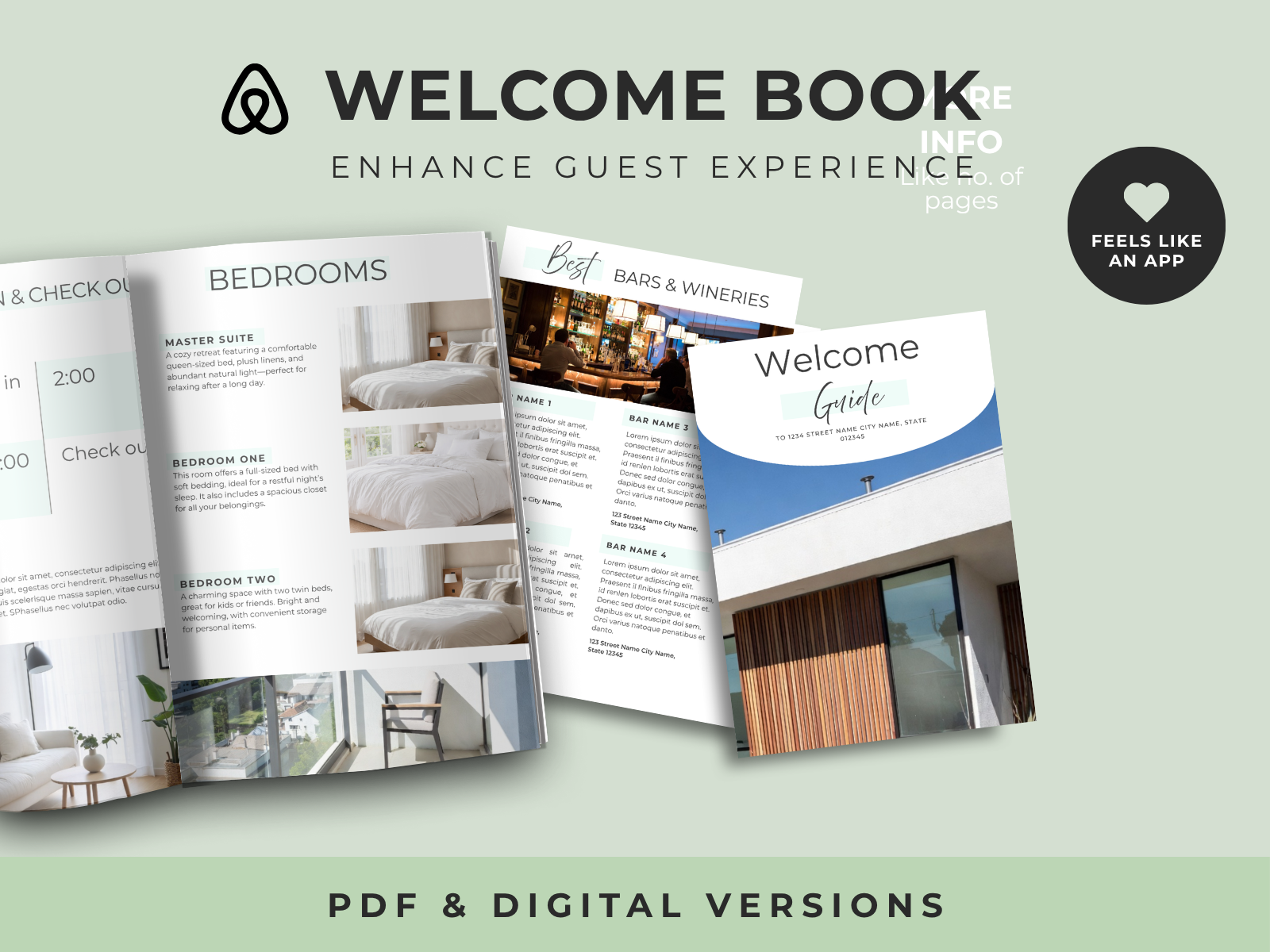 Sage Airbnb Welcome Book Bundle US Letter - Image 23