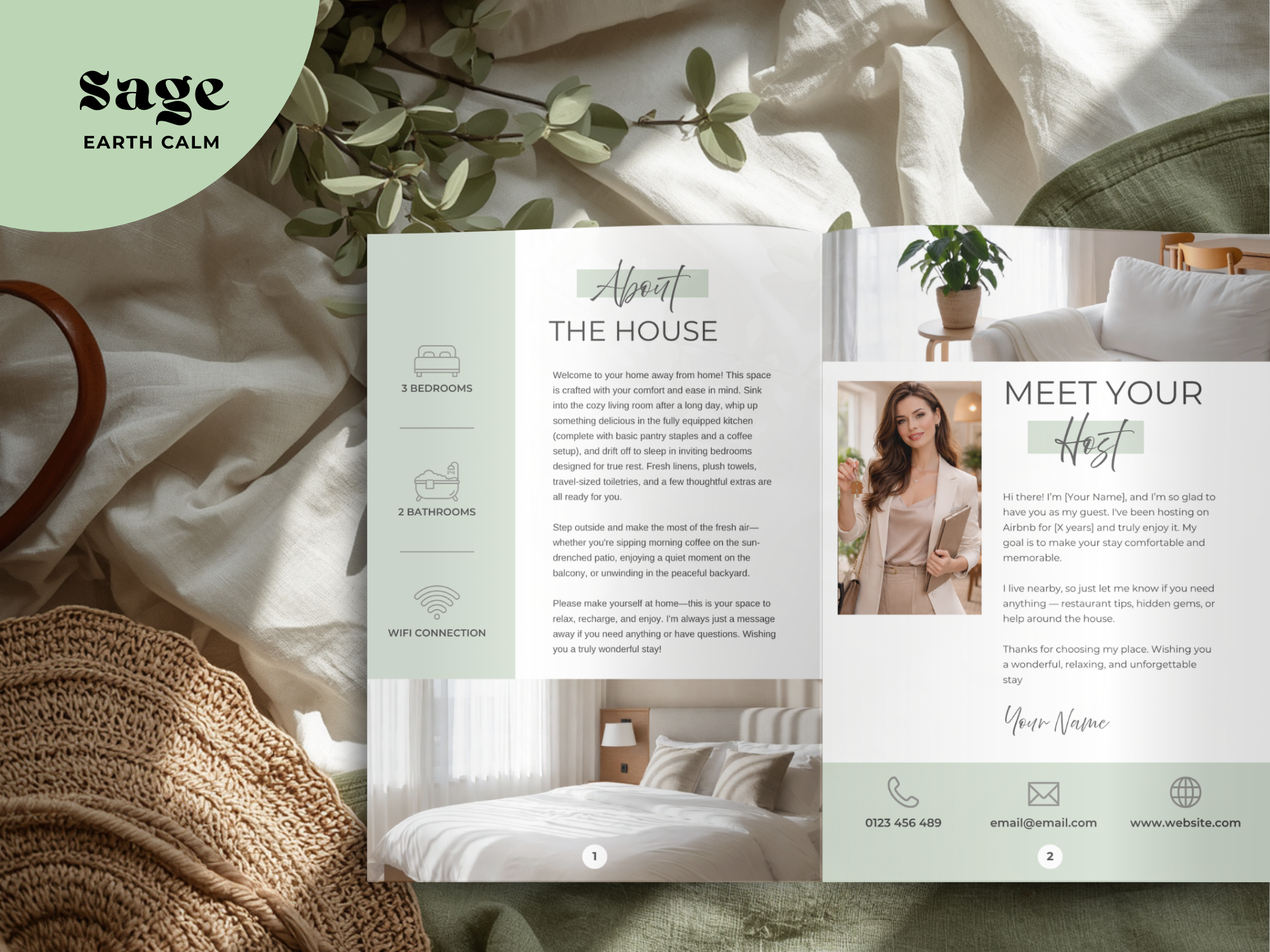 Sage Airbnb Welcome Book Bundle US Letter - Image 24