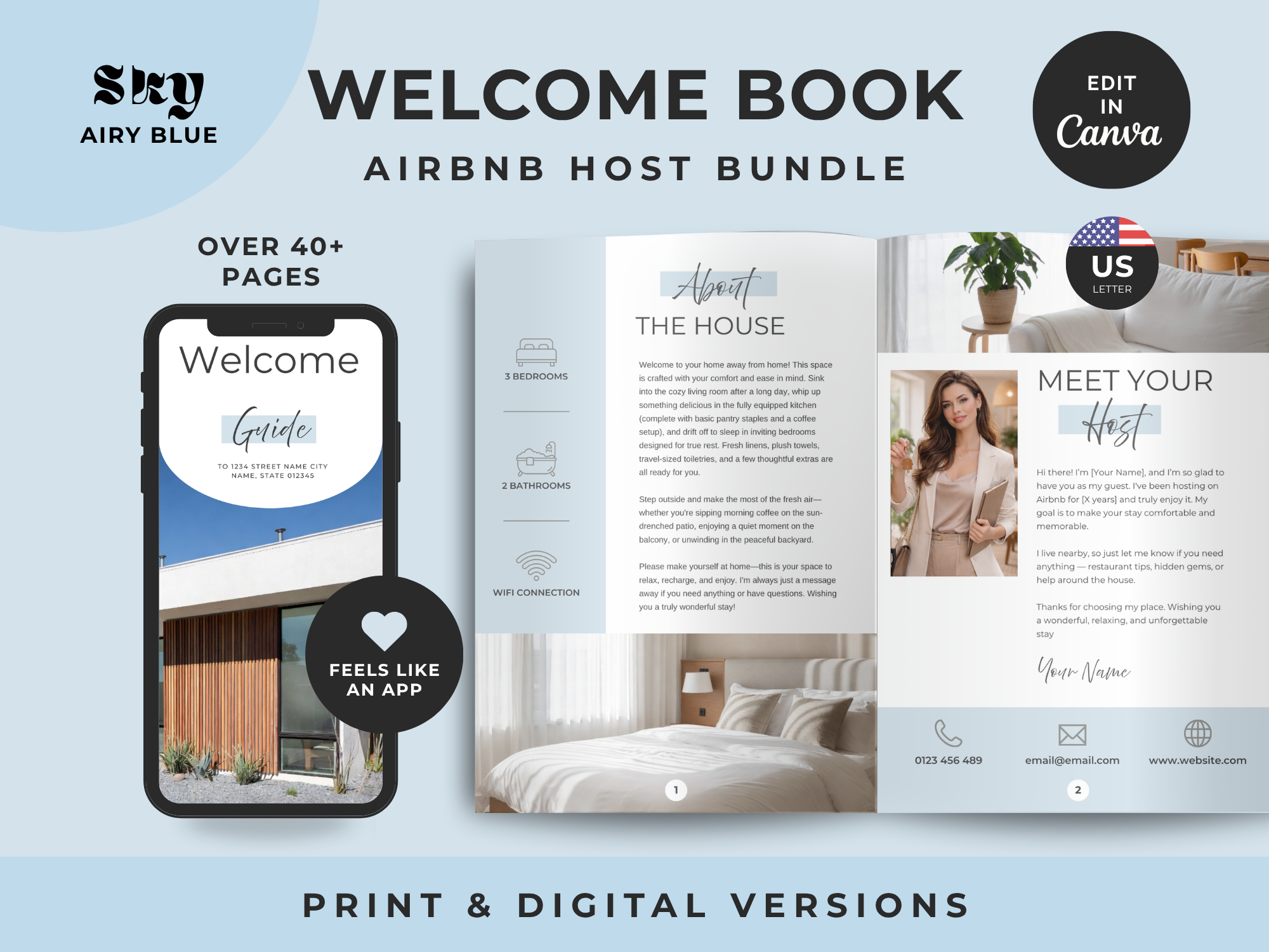 Sky Airbnb Welcome Book Bundle US Letter - Image 12