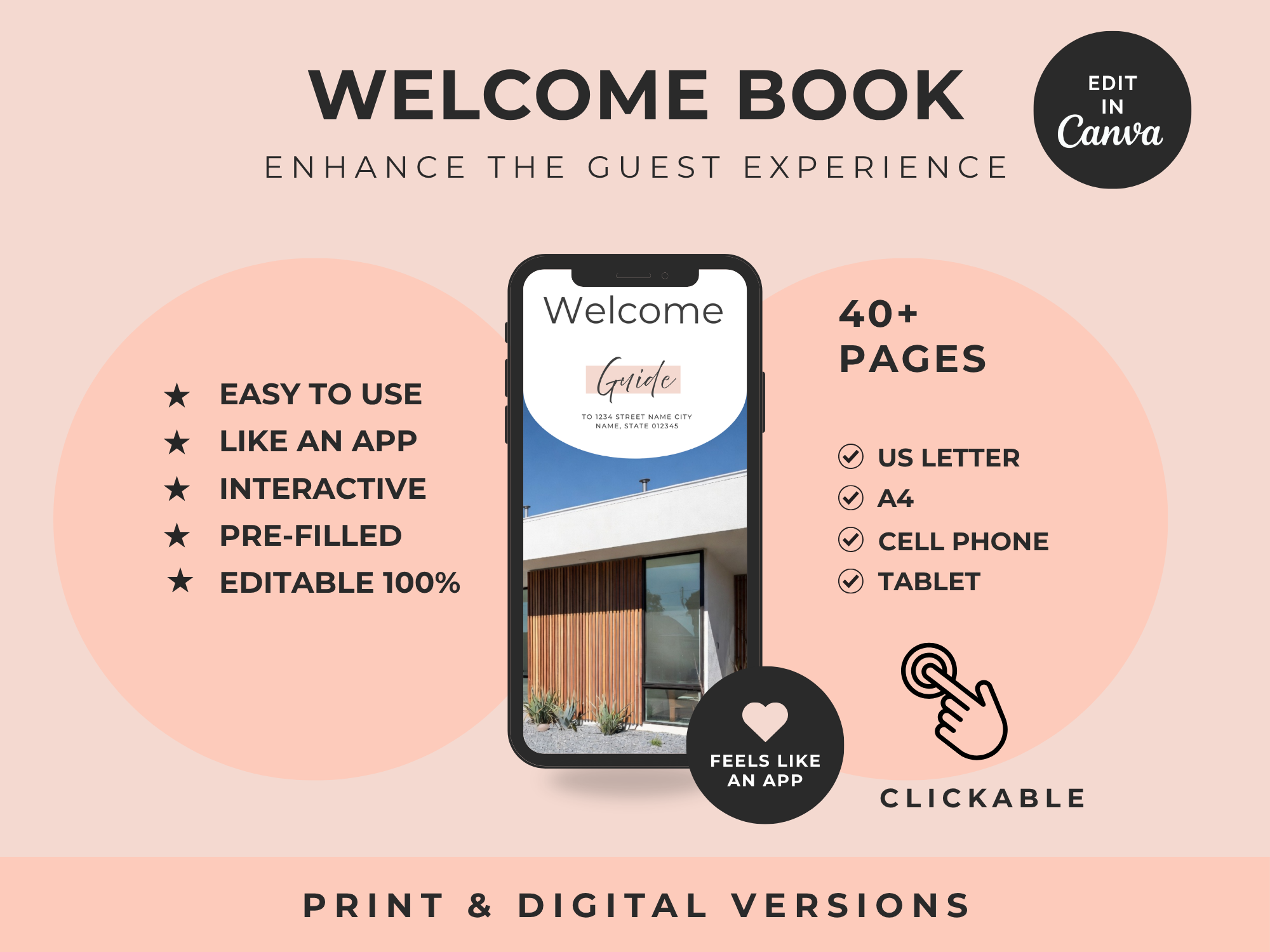 Grand Blush Airbnb Welcome Book Bundle - Image 4