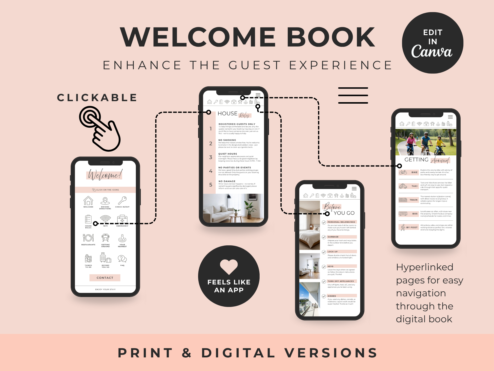 Grand Blush Airbnb Welcome Book Bundle - Image 5