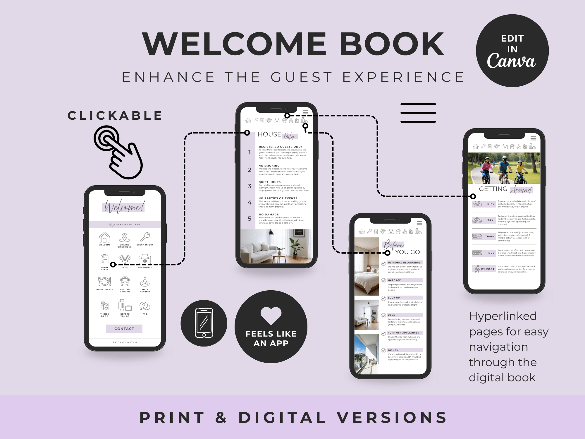 Grand Plus Lavender Airbnb Welcome Book Bundle - Image 4