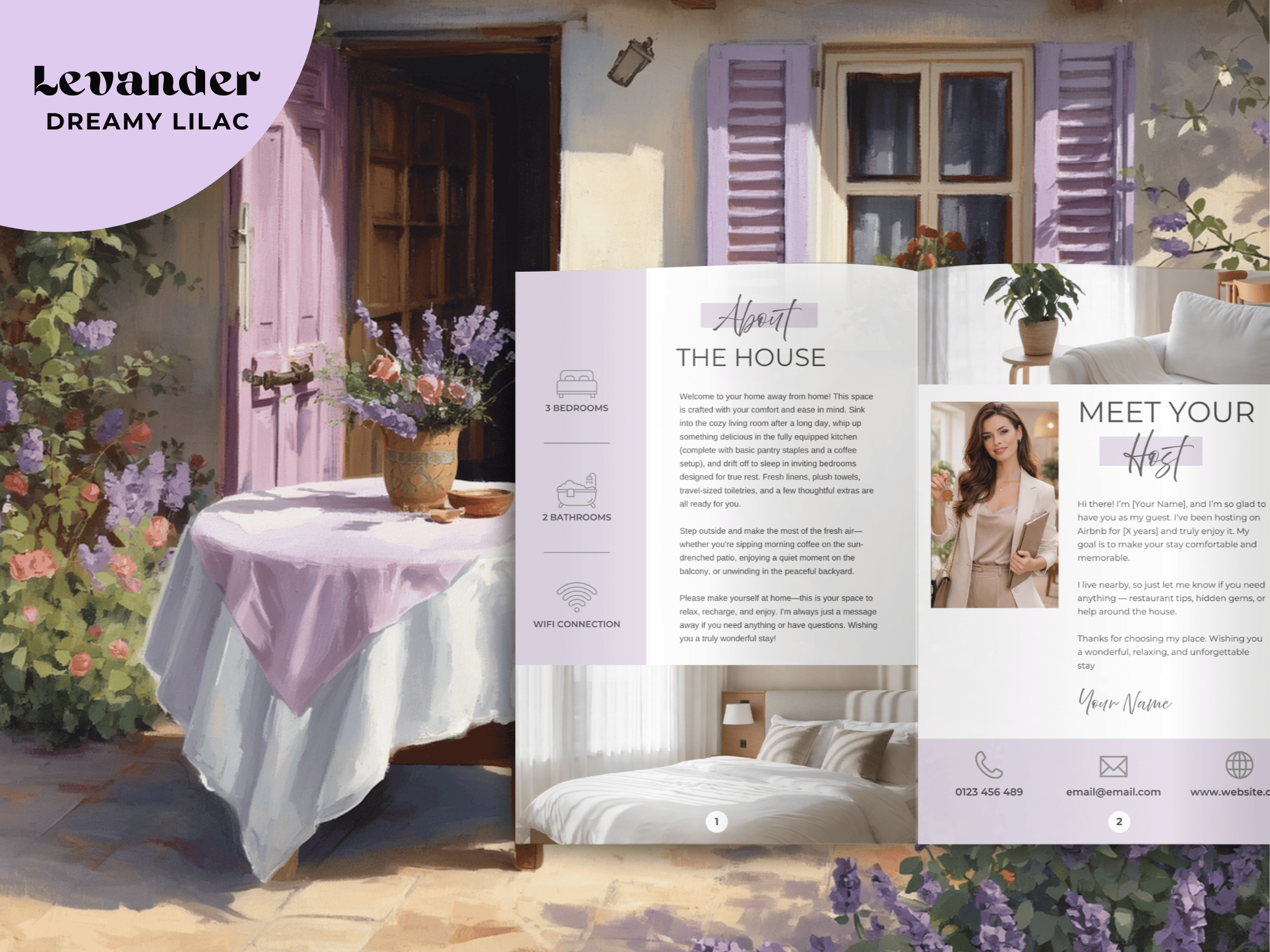 Grand Lavender Airbnb Host Welcome Book Bundle - Image 6