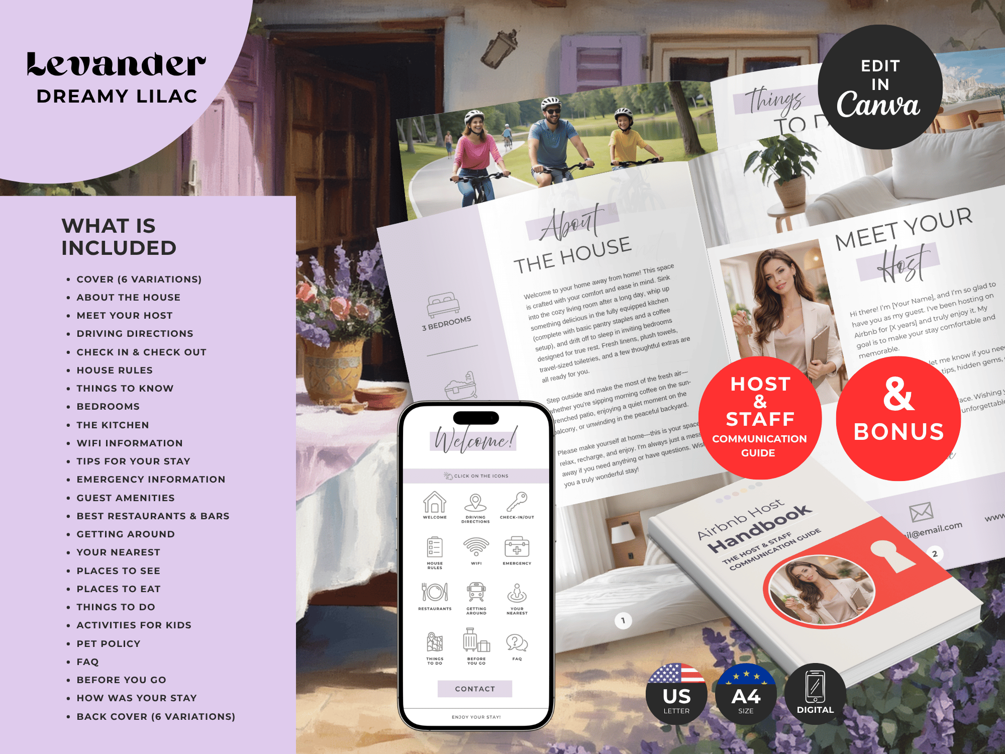 Grand Plus Lavender Airbnb Welcome Book Bundle - Image 5