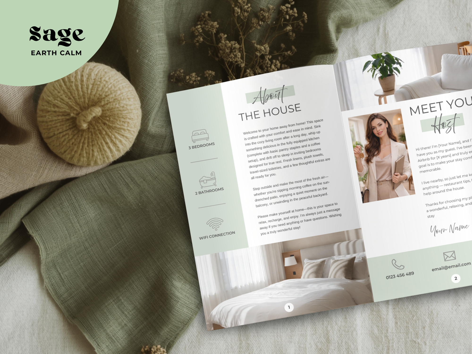 Sage Airbnb Welcome Book Bundle US Letter - Image 5