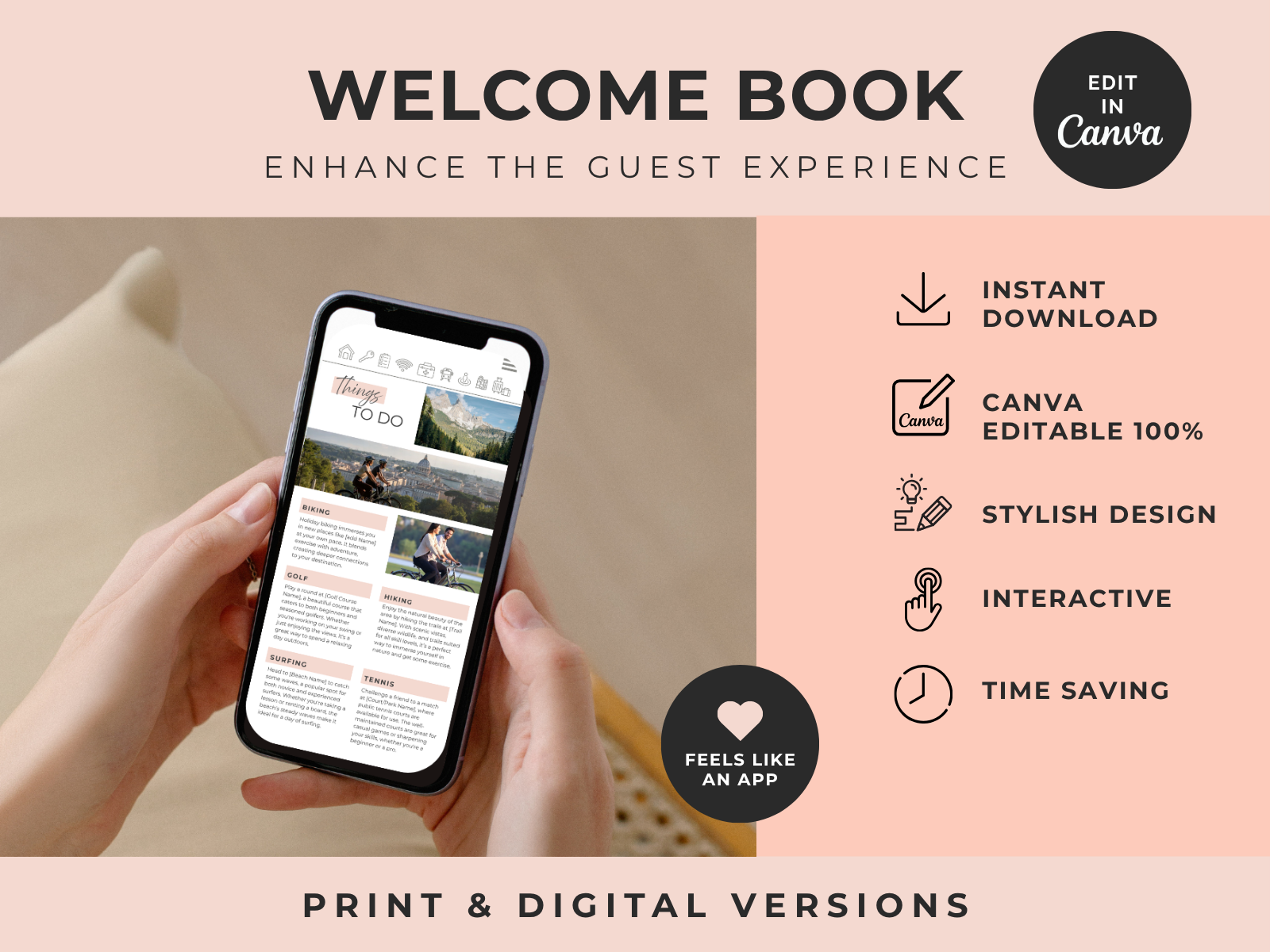 Grand Blush Airbnb Welcome Book Bundle - Image 7
