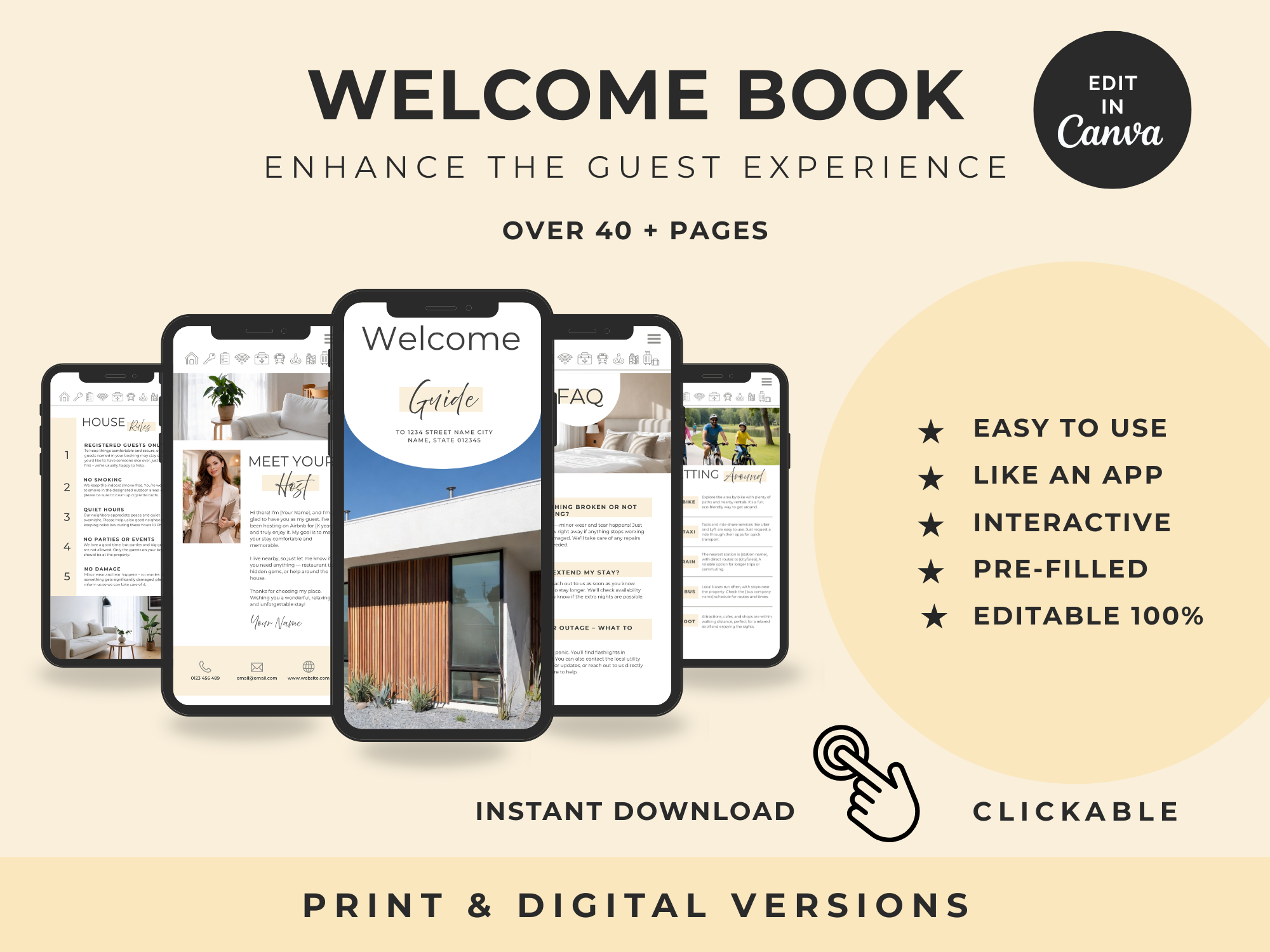 Grand Vanilla Airbnb Host Welcome Book Bundle - Image 8