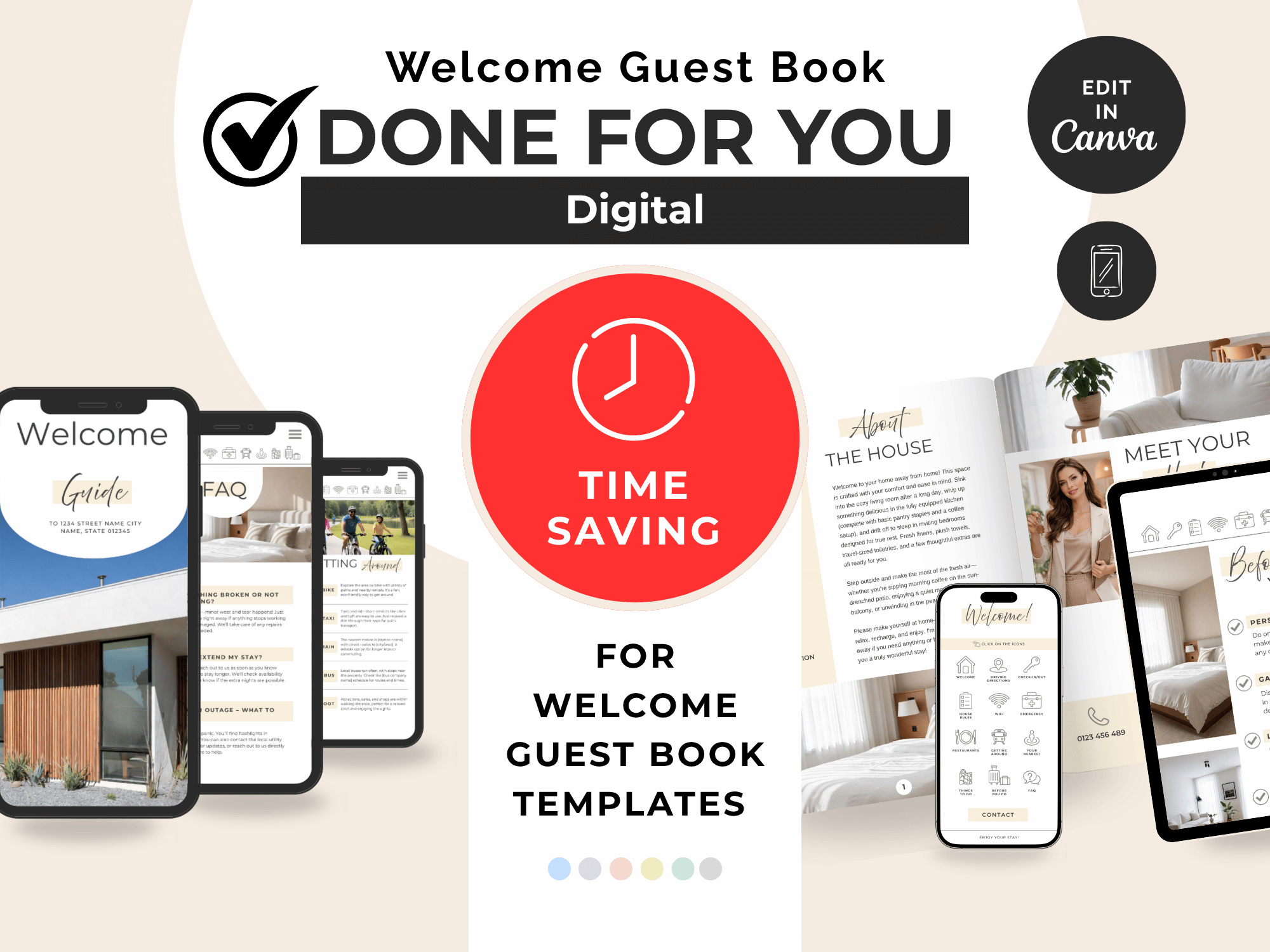 Done-For-You Airbnb Guest Book Editing - Digital Only