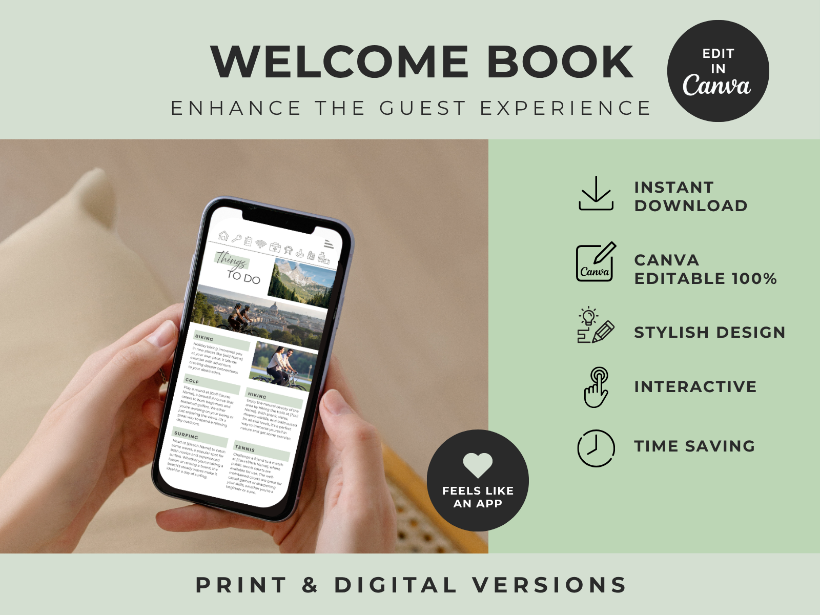 Sage Airbnb Welcome Book Bundle US Letter - Image 7