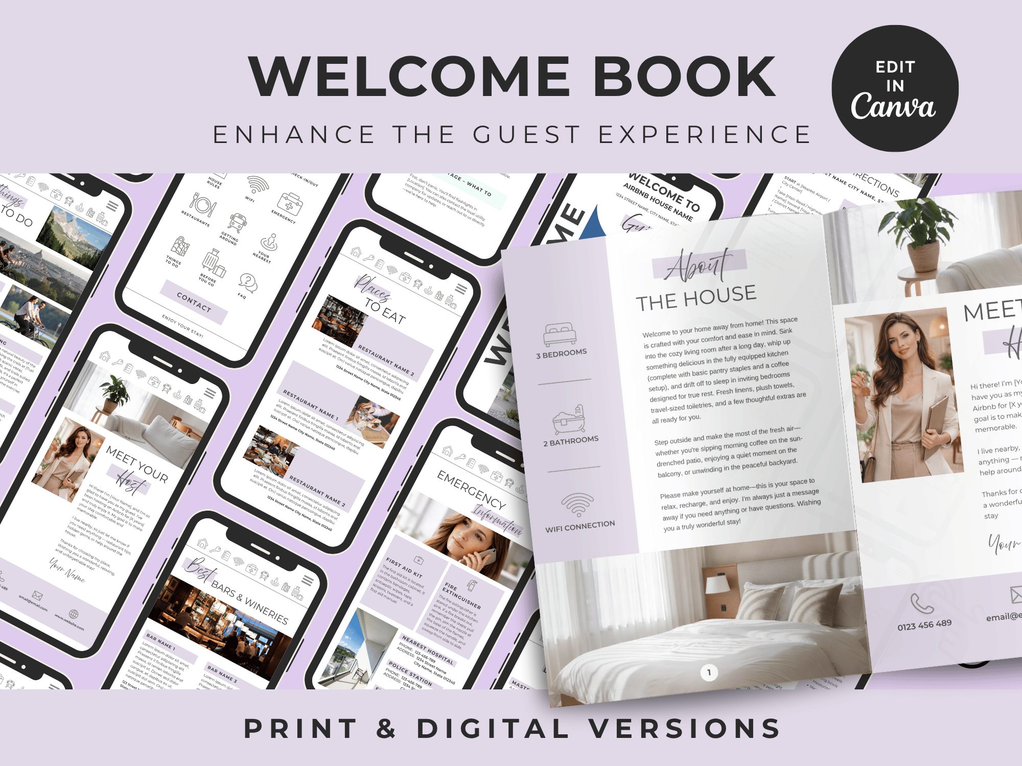 Grand Plus Lavender Airbnb Welcome Book Bundle - Image 8