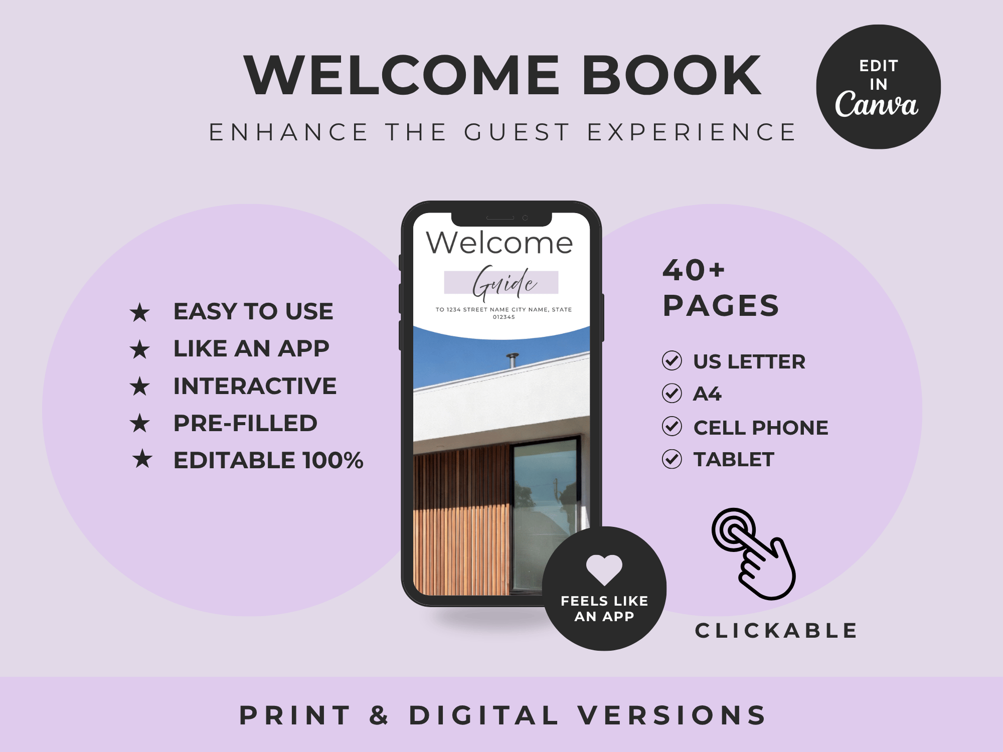 Grand Lavender Airbnb Host Welcome Book Bundle - Image 10