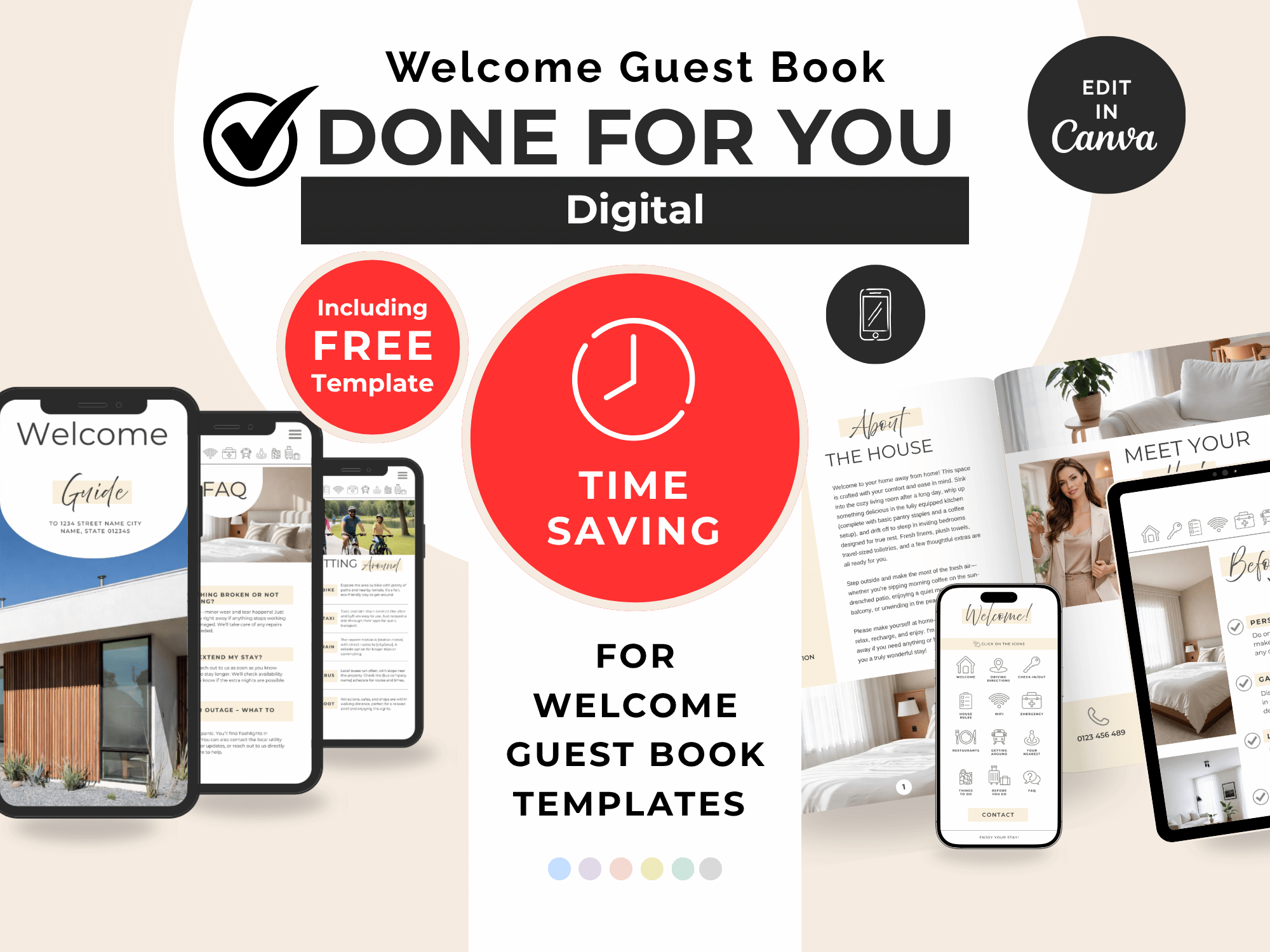 Done-For-You Airbnb Guest Book Editing - Digital Only